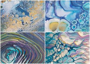 cloud pour fluid art techniques