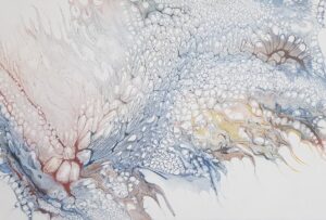 fluid art in pearl style